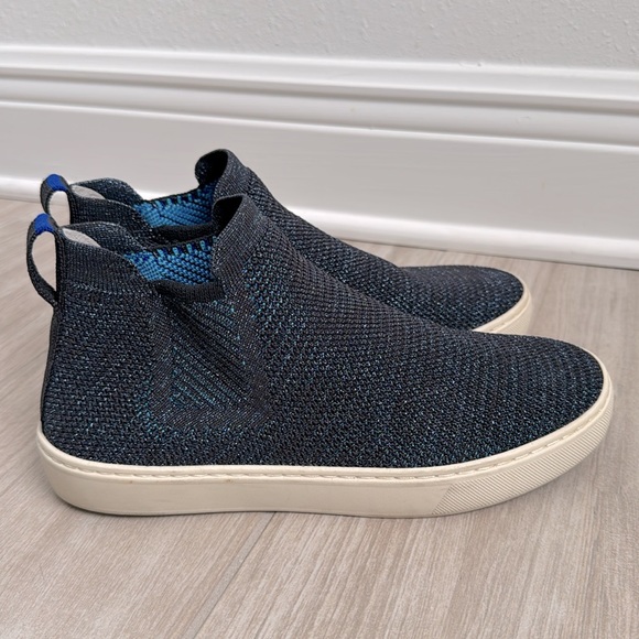 Rothy’s Chelsea sneaker - Limited Edition Metallic Blue Lattice - Picture 2 of 6